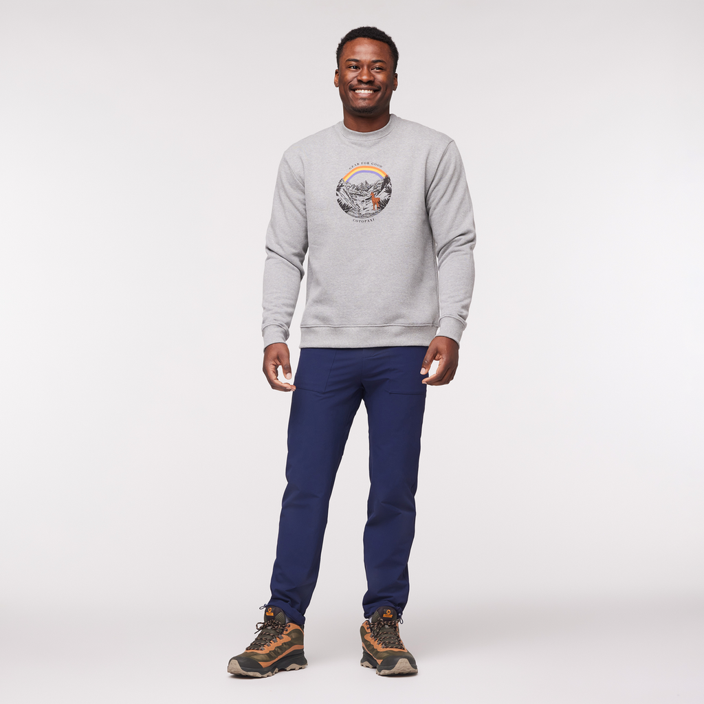 North face tape best sale fleece crew sweatshirt