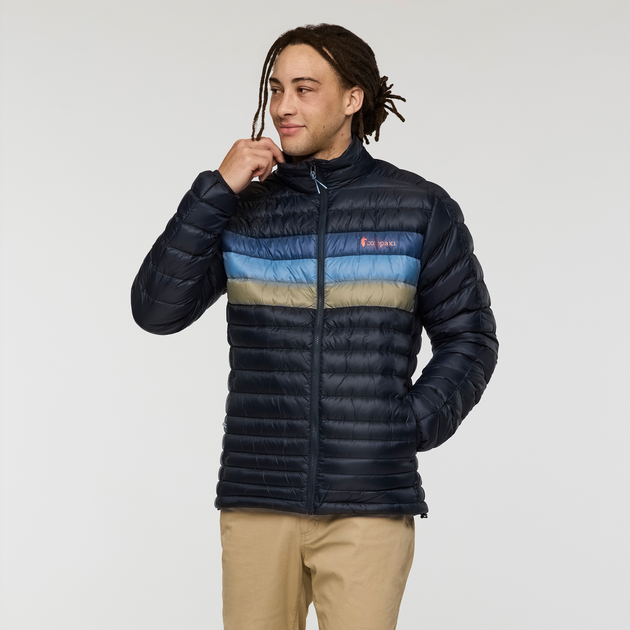 Cotopaxi Fuego Down Jacket in Carbon Stripes