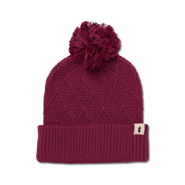 Cotopaxi Tozo Pom Beanie Chestnut Brown Soft Fold-over Cuff Cozy Comfy Cotopaxi Tozo Pom Beanie Chestnut Brown Soft Fold-over Cuff  main image 3