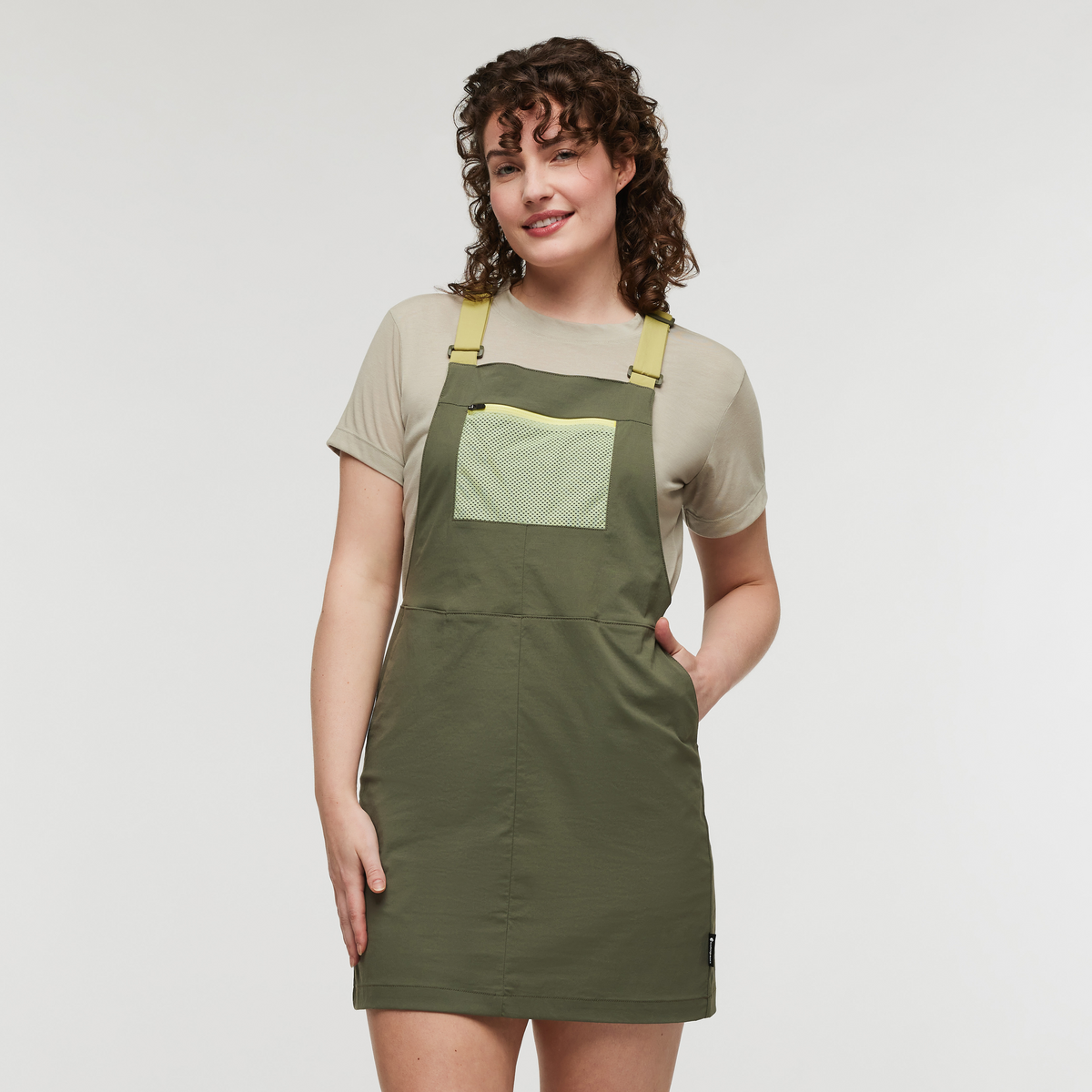 green overall dress women Cotopaxi Tolima - Women's Size:X-small FABRIC-CREPE Zendaya Sheer Corset Emerald Elegant neckline