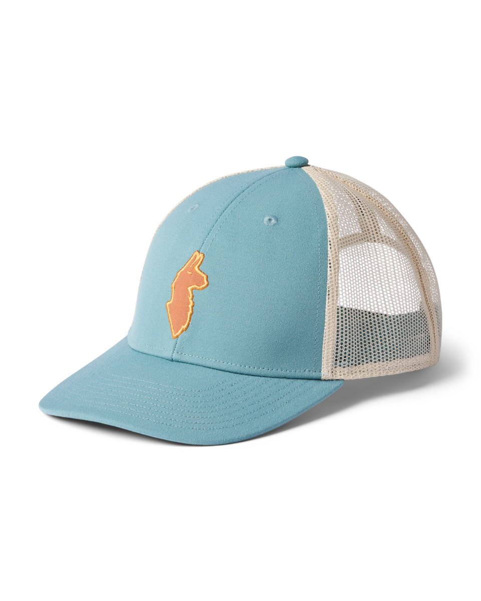 Cotopaxi-Amigos-24 Llama Trucker Hat at Cotopaxi