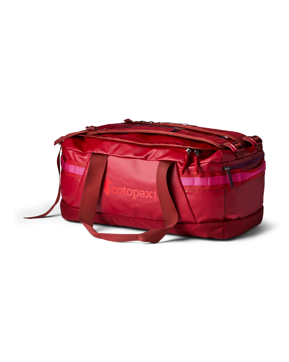 Cotopaxi Allpa Getaway 55L Duffel Bag in Crimson