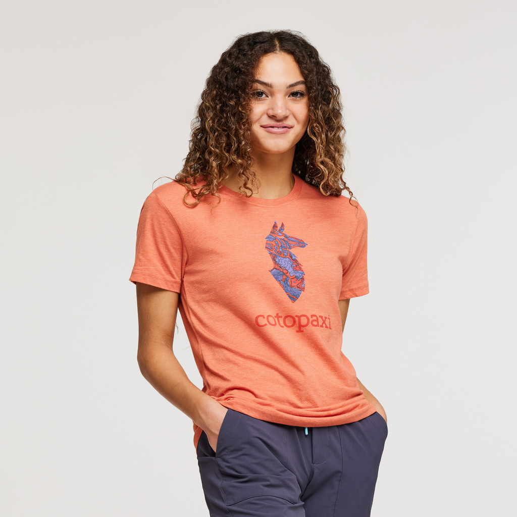 T-shirt Cotopaxi Homme Gris - Taille M, Manches Courtes, Polyester Rétro - Neuf